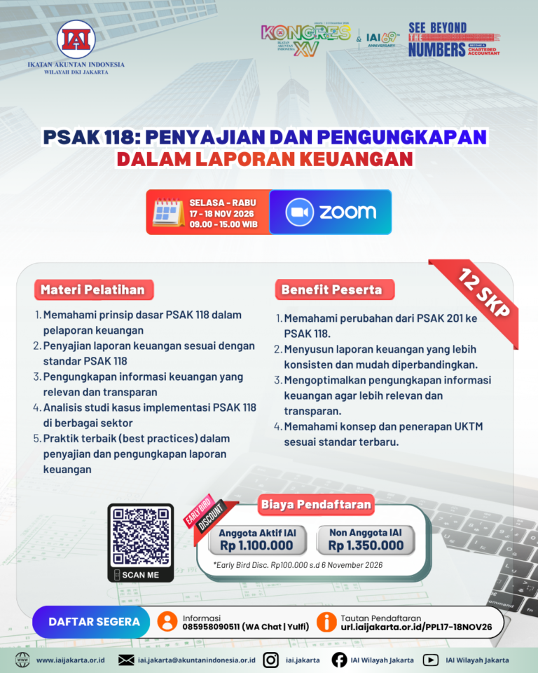 PSAK 118: Penyajian dan Pengungkapan dalam Laporan Keuangan